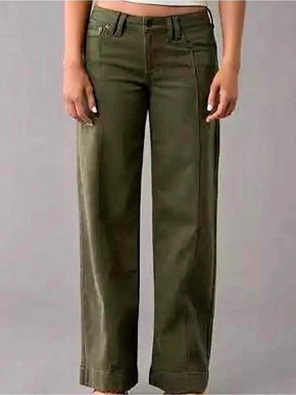 American Eagle Low Rise Wide Leg Jeans